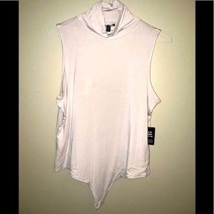 NWT cream Express bodysuit, size xl